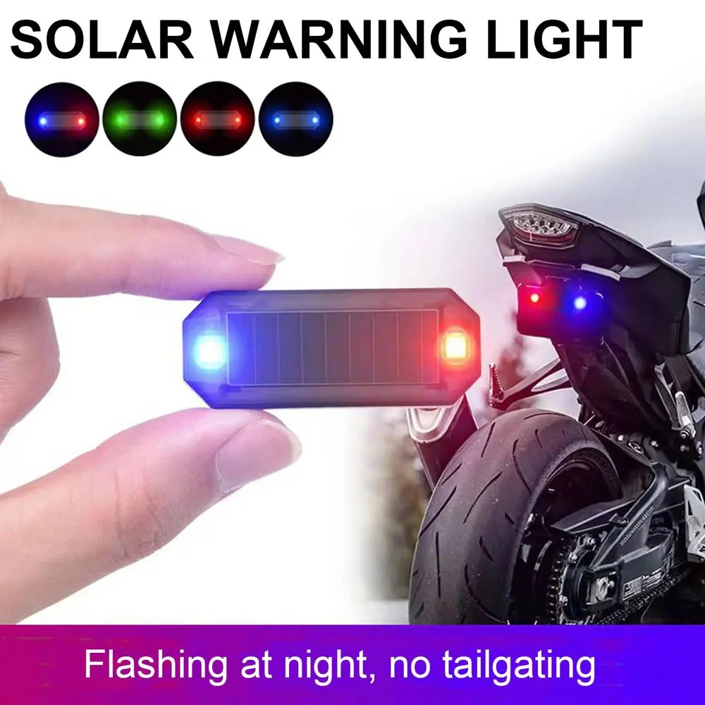 Sos Light Strobe - MINI LED พลังงานแสงอาทิตย์ไฟเตือนรถ Night Security จําลองไร้สาย