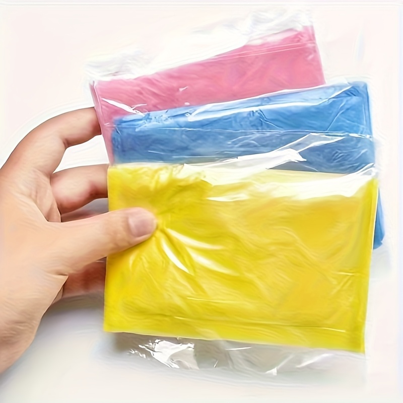 5/10 ชิ้นเสื้อกันฝนแบบใช้แล้วท - Emergency Poncho Rain บทวิจารณ์และราคา