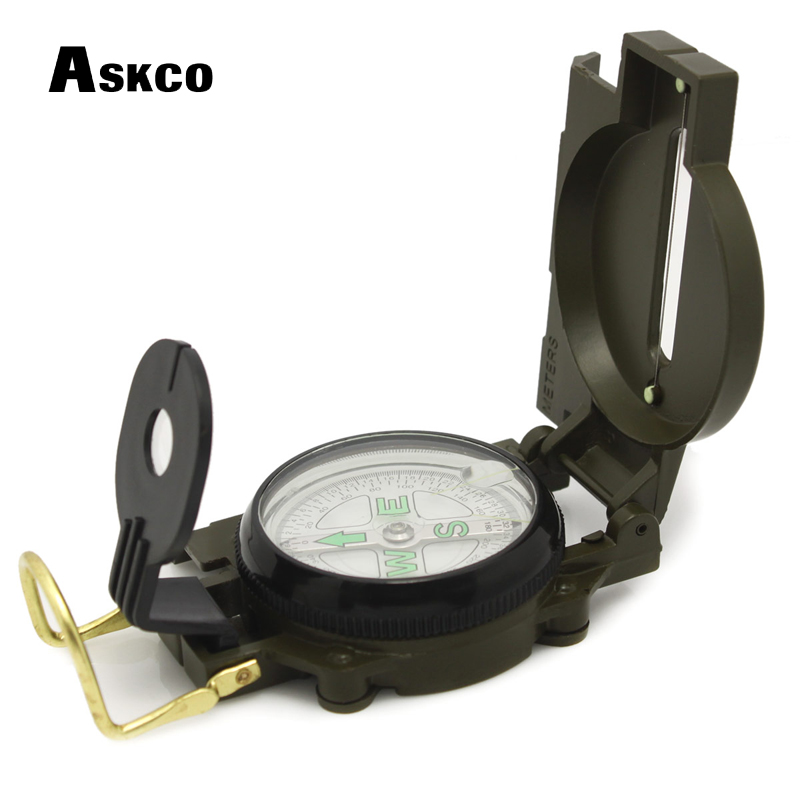 เข็มทิศพับได้แบบพกพา ทำจากอลูม - Compass Lensatic บทวิจารณ์และราคา